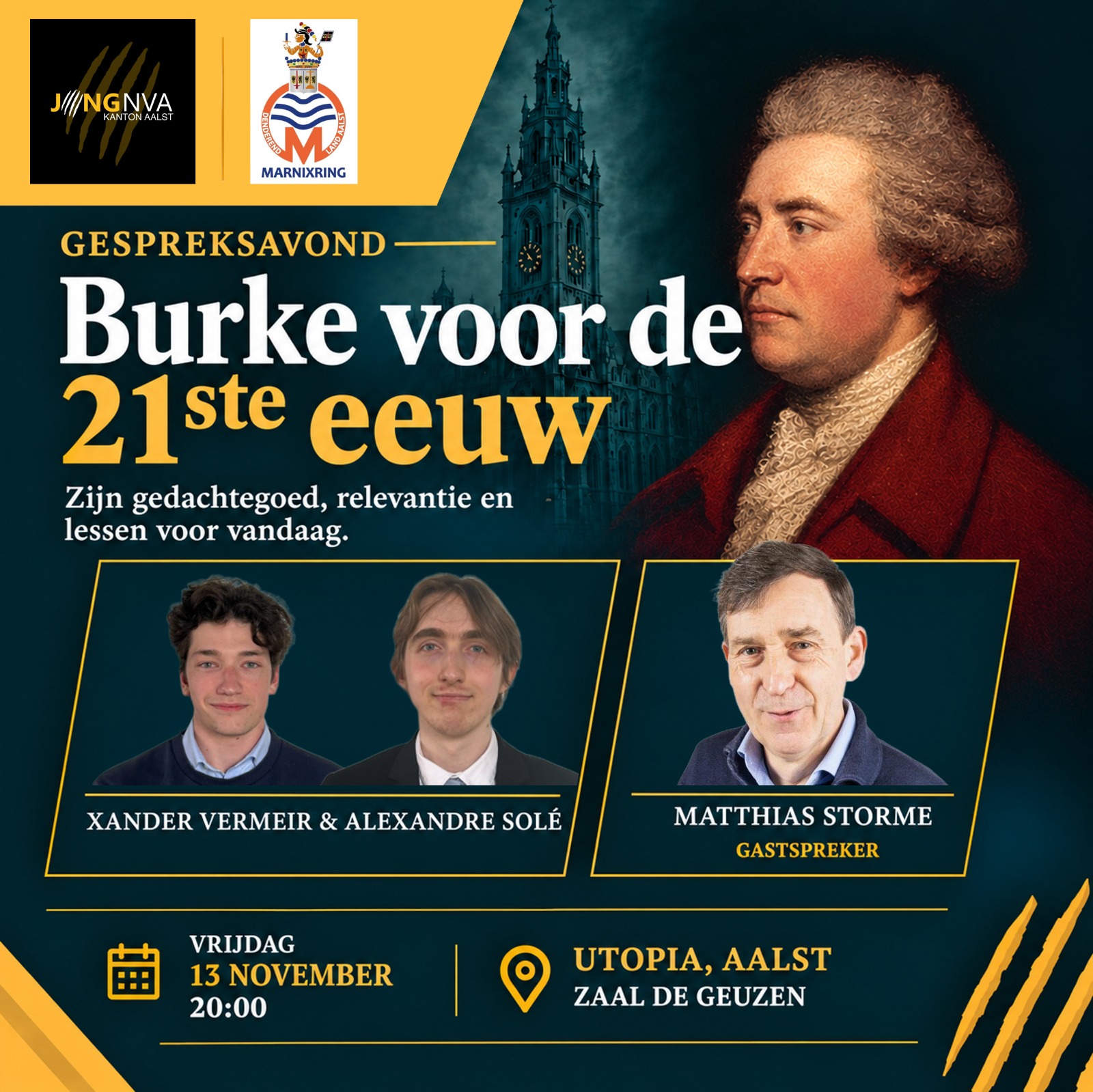 Gespreksavond in Aalst over conservatieve denker Edmund Burke
