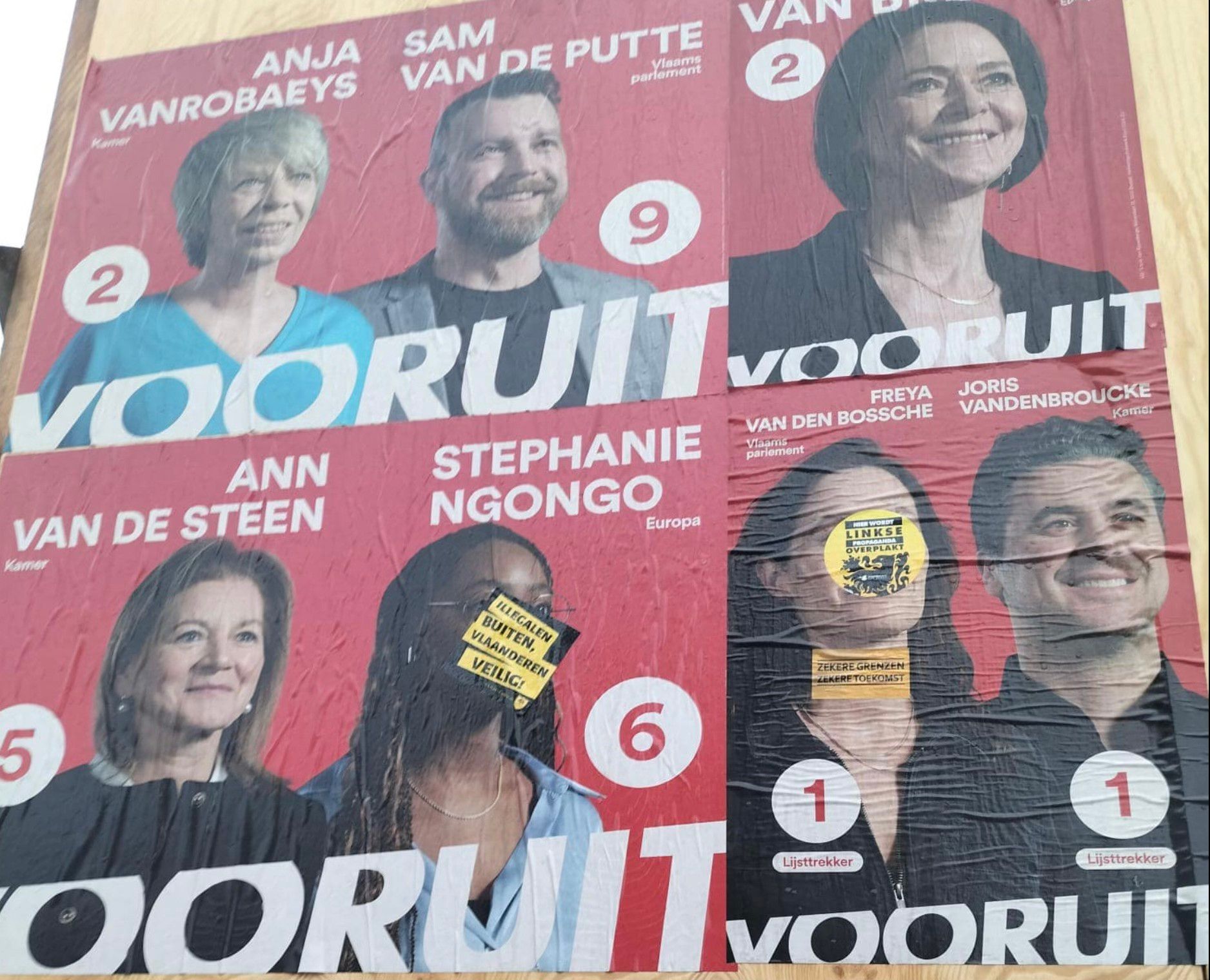 “Niet alleen in Aalst, ook in Denderleeuw worden de affiches van kandidaten bewust beschadigd. Puur vandalisme, enkel en alleen om wie ze zijn. Dat zullen we nooit aanvaarden. “ zegt Vooruit Aalst