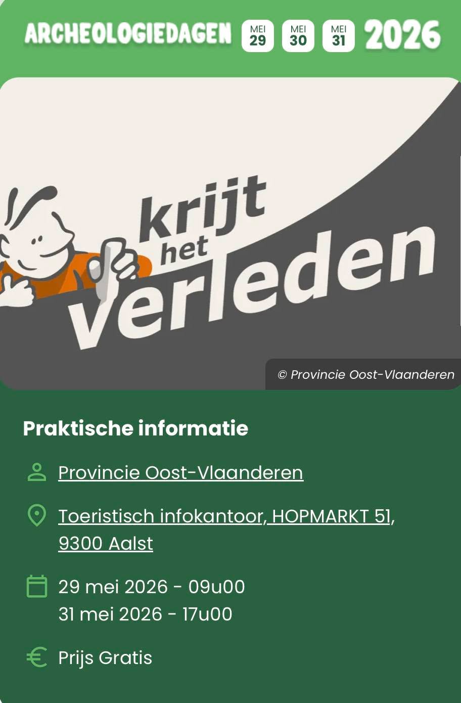 📜✨ Aalst laat verdwenen stad opnieuw oplichten tijdens Archeologiedagen