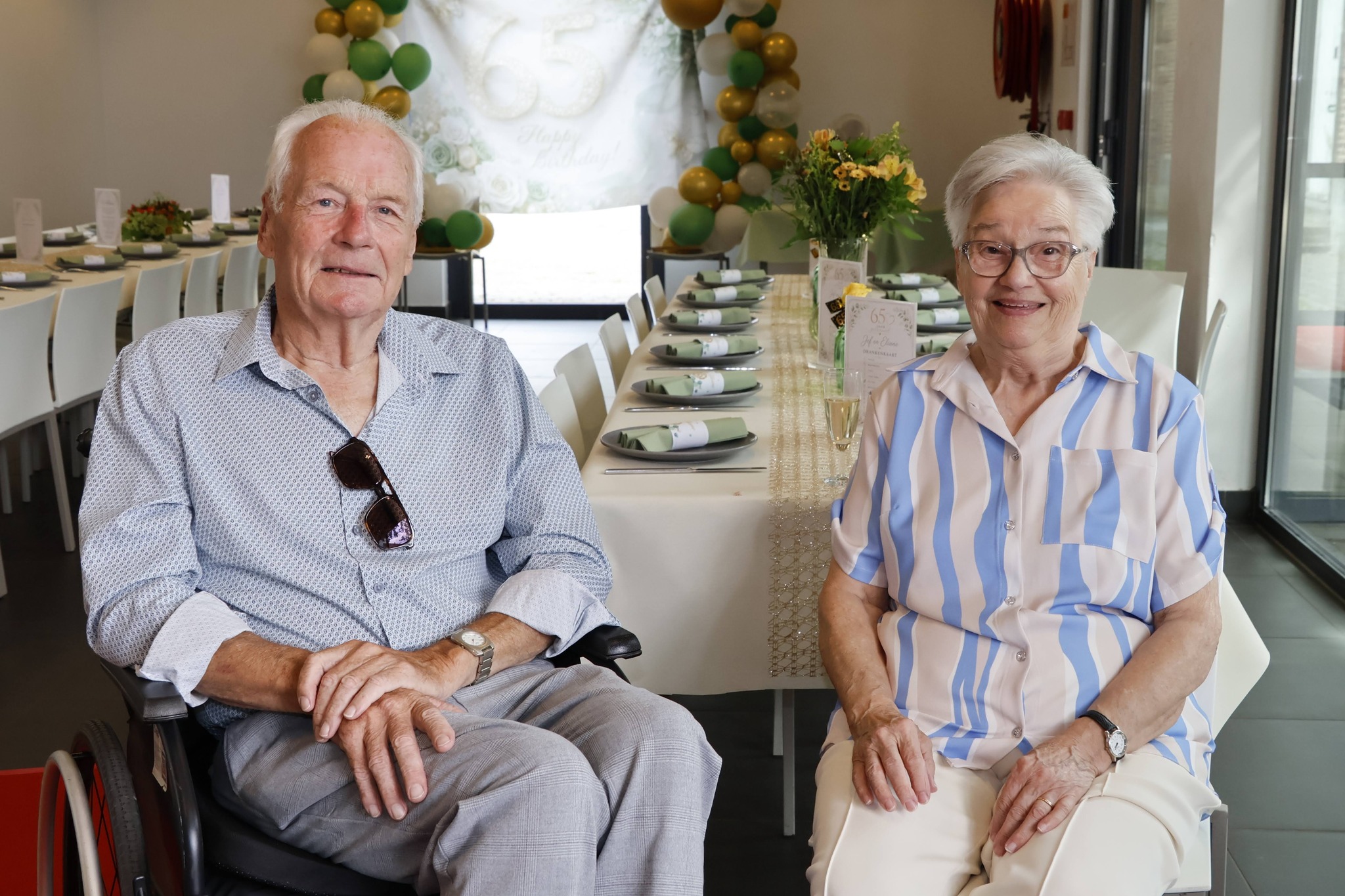 Verrassingsfeest voor briljanten jubileum van Eliane en Jef