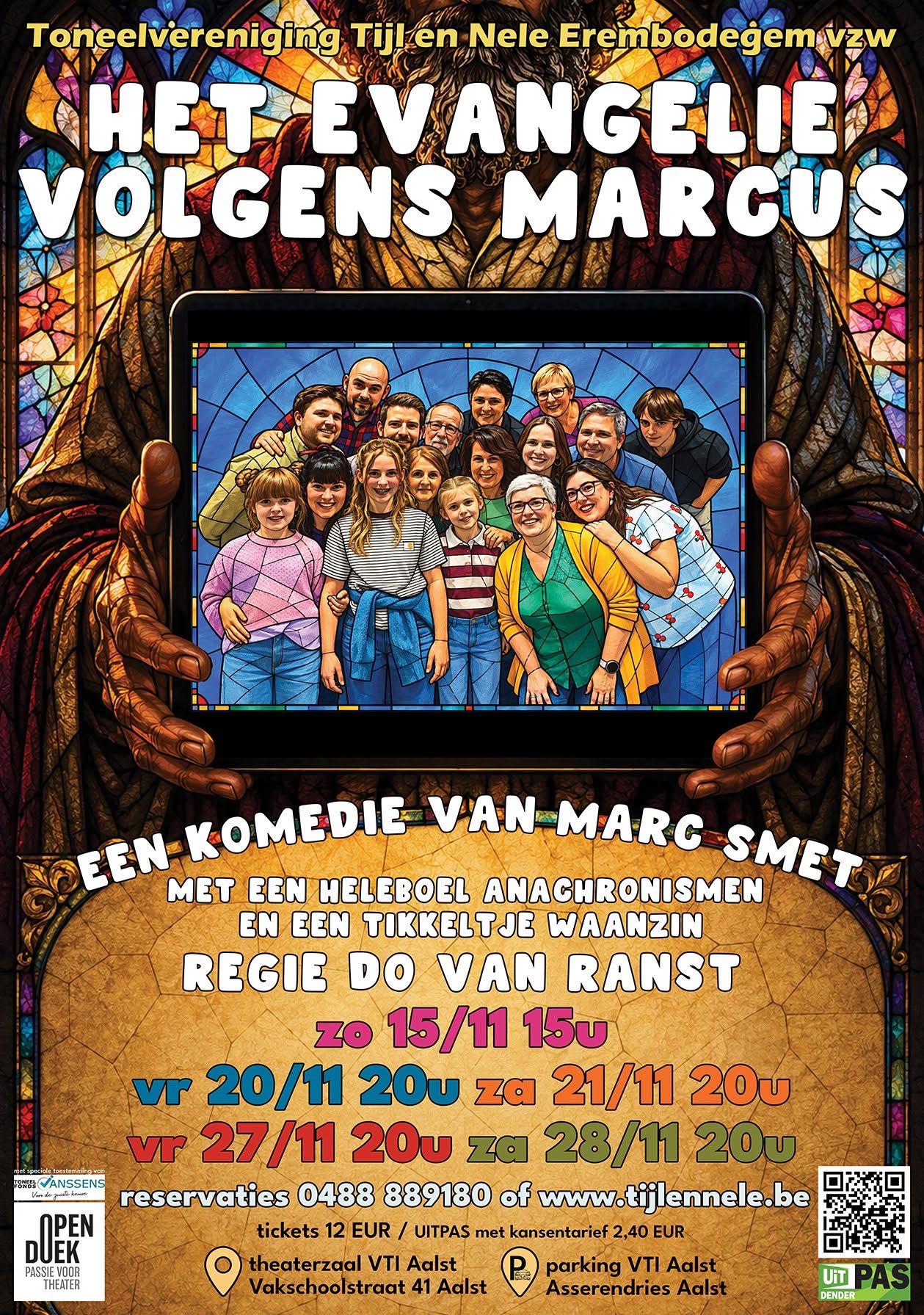 Toneelvereniging Tijl&Nele viert 40-jarig jubileum met komedie ‘Het evangelie volgens Marcus’
